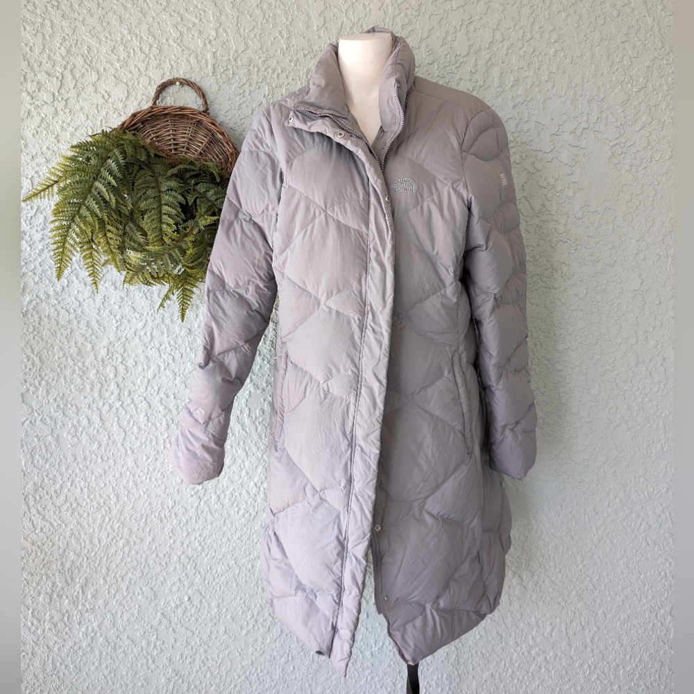 The north face Miss‎ Metro Parka II Jacket ( no hood )gray size XL